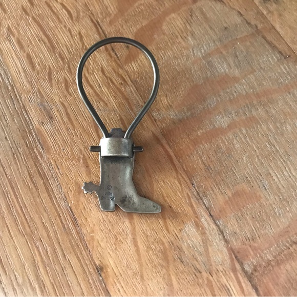 Jeep Collins Retired Brass Cowboy Boot Keychain - Picture 2 of 3